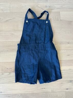 Mabo Denim Chambray Short Overalls | Size 8/9